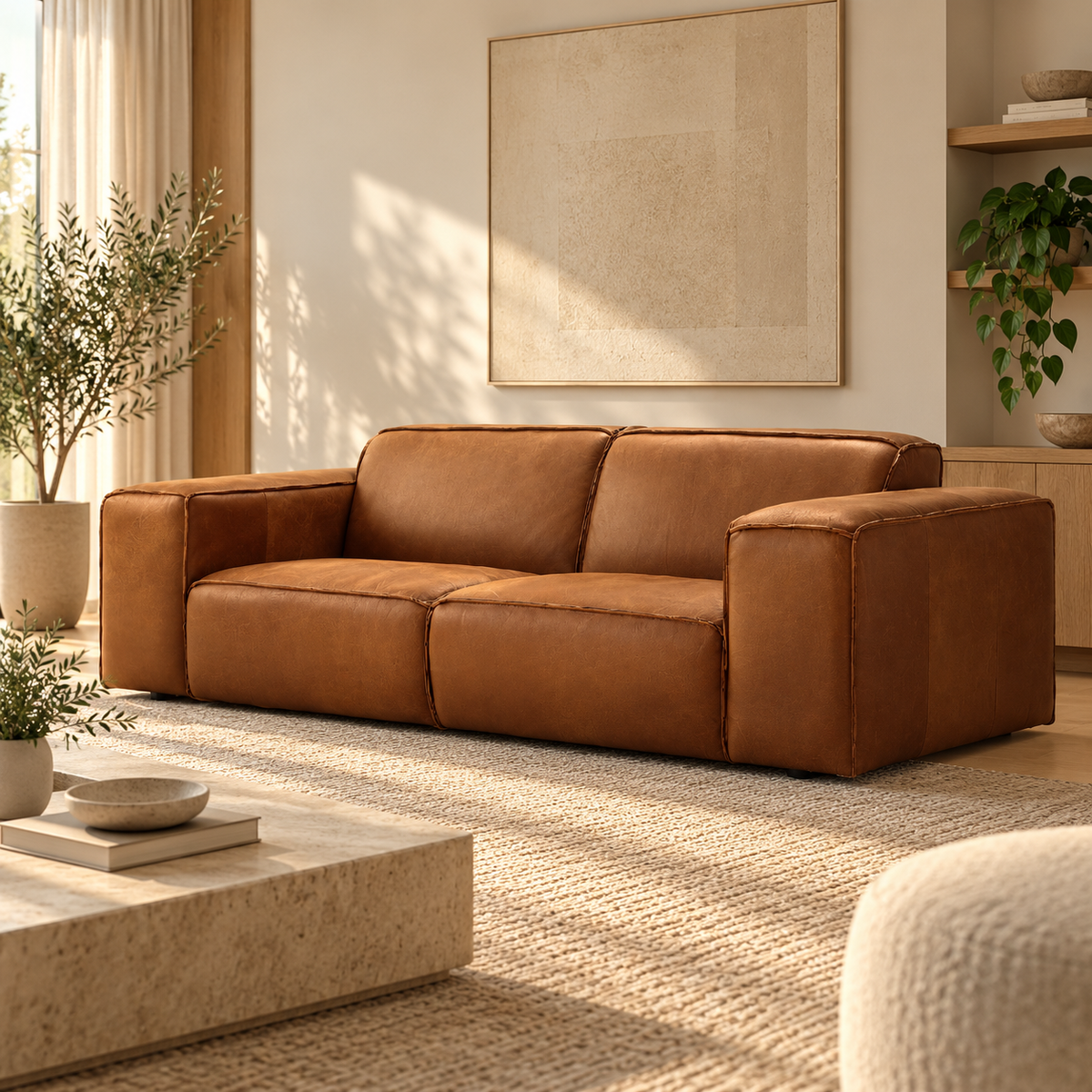 Sofá de Cuero Emma 2 Módulos de Muebles Concordia, foto 2