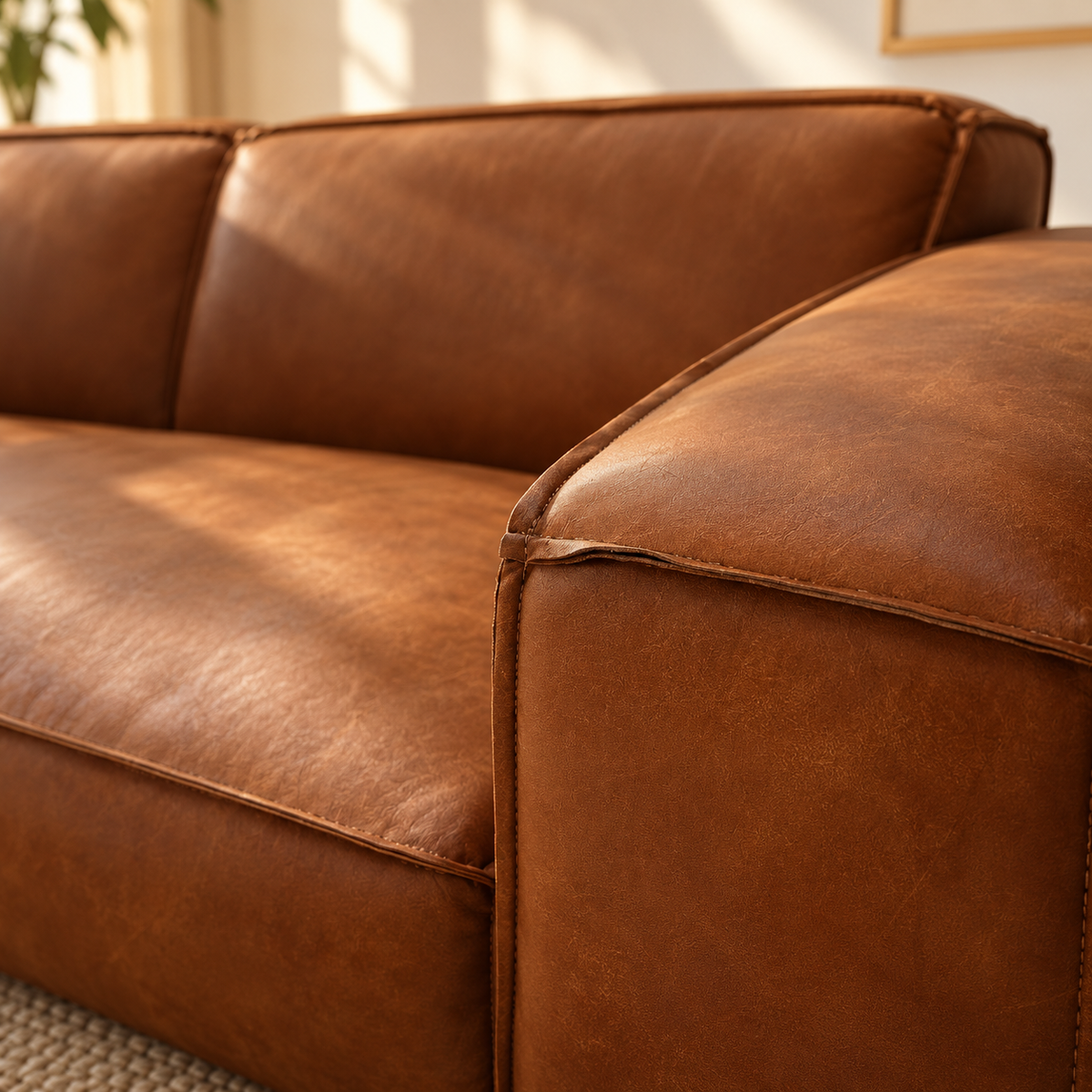 Sofá de Cuero Emma 2 Módulos de Muebles Concordia, foto 3